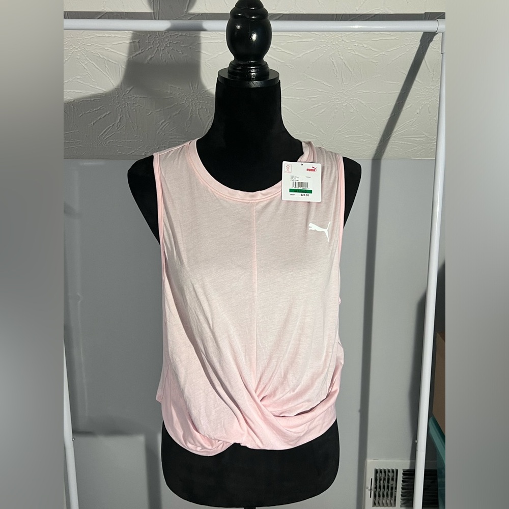 Puma Live It Up Tank in Chalk Rose-size L